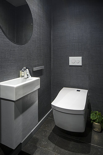 Toilet room with WASHLET® at The Wedding Gallery in London